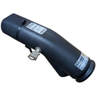 Picture of product adapter Type 2 to schuko from left angled side