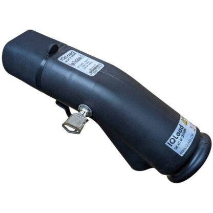 Picture of product adapter Type 2 to schuko from left angled side